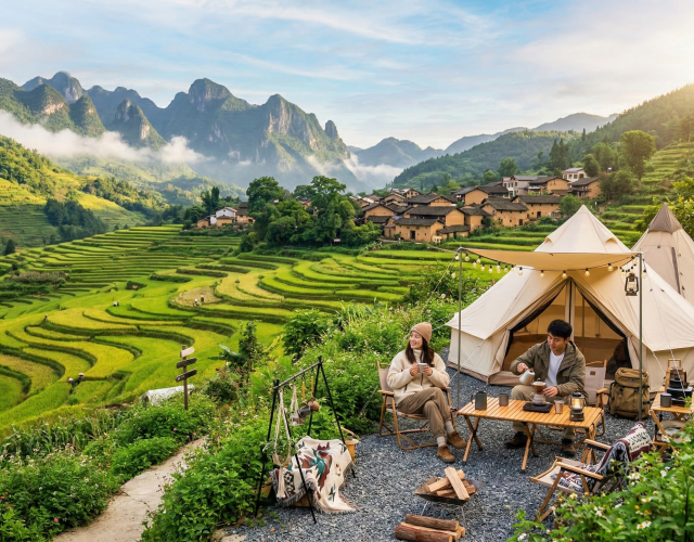 2026云南乡村露营升温 田园露营成出游新潮流
