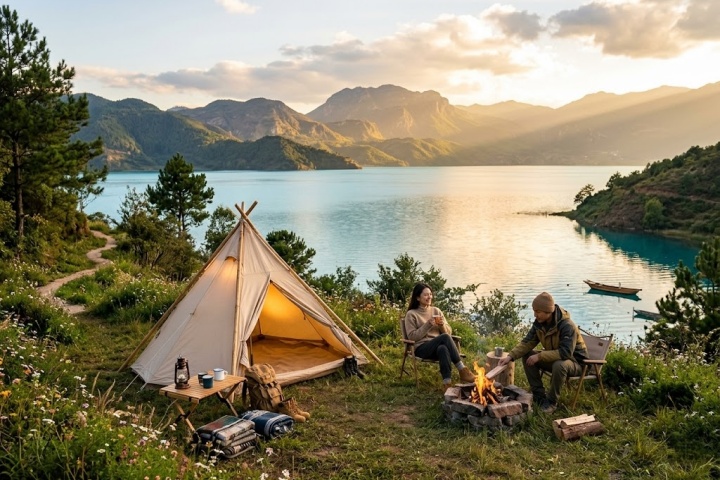通海杞麓湖秀山