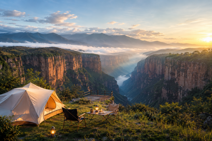楚雄禄丰金山镇露营：禄丰乡镇田园的露营体验