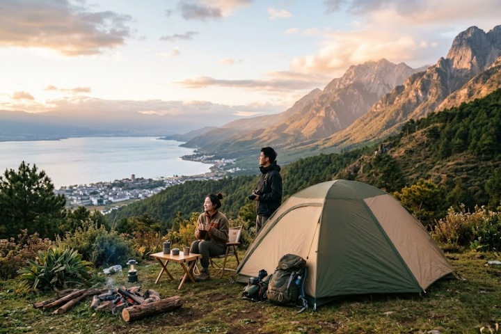 大理永平博南山露营：滇西古道的盐马驿站